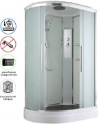 Душевая кабина Avacan EM2912R AVA 120x90 правая, стандарт, стекла матовые, профиль хром Душевая кабина Avacan EM2912R AVA 120x90 правая, стандарт, стекла матовые, профиль хром