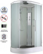Душевая кабина Avacan EM2812R AVA 120x80 правая, стандарт, стекла матовые, профиль хром Душевая кабина Avacan EM2812R AVA 120x80 правая, стандарт, стекла матовые, профиль хром