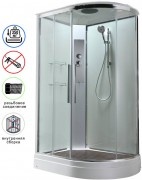 Душевая кабина Avacan EM2812LT AVA 120x80 левая, стандарт, стекла прозрачные, профиль хром Душевая кабина Avacan EM2812LT AVA 120x80 левая, стандарт, стекла прозрачные, профиль хром