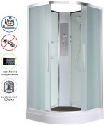 Душевая кабина Avacan EM2080N AVA 80x80 без крыши, стекла матовые, профиль хром Душевая кабина Avacan EM2080N AVA 80x80 без крыши, стекла матовые, профиль хром