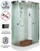 Душевая кабина Avacan EM2012REL AVA 120x90 с электрикой, правая, стекла с узором, профиль хром Душевая кабина Avacan EM2012REL AVA 120x90 с электрикой, правая, стекла с узором, профиль хром
