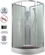 Душевая кабина Avacan EM2011NT AVA 110x110 без крыши, стекла прозрачные, профиль хром Душевая кабина Avacan EM2011NT AVA 110x110 без крыши, стекла прозрачные, профиль хром