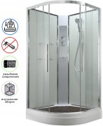 Душевая кабина Avacan EM2010NT AVA 100x100 без крыши, стекла прозрачные, профиль хром Душевая кабина Avacan EM2010NT AVA 100x100 без крыши, стекла прозрачные, профиль хром