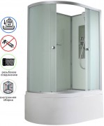 Душевая кабина Avacan D5012RN AVA 120x80 правая, без крыши, стекла матовые, профиль хром Душевая кабина Avacan D5012RN AVA 120x80 правая, без крыши, стекла матовые, профиль хром