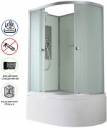 Душевая кабина Avacan D5012LN AVA 120x80 левая, без крыши, стекла матовые, профиль хром Душевая кабина Avacan D5012LN AVA 120x80 левая, без крыши, стекла матовые, профиль хром