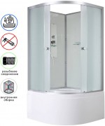 Душевая кабина Avacan D5010N AVA 100x100 без крыши, стекла матовые, профиль хром Душевая кабина Avacan D5010N AVA 100x100 без крыши, стекла матовые, профиль хром