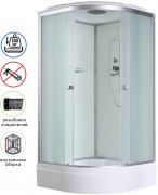 Душевая кабина Avacan D3080 AVA 80x80 стандарт, стекла матовые, профиль хром Душевая кабина Avacan D3080 AVA 80x80 стандарт, стекла матовые, профиль хром