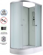 Душевая кабина Avacan D2012RN AVA 120x80 правая, без крыши, стекла матовые, профиль хром Душевая кабина Avacan D2012RN AVA 120x80 правая, без крыши, стекла матовые, профиль хром