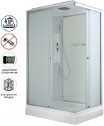 Душевая кабина Avacan CK2810 AVA 100x80 стандарт, стекла матовые, профиль хром Душевая кабина Avacan CK2810 AVA 100x80 стандарт, стекла матовые, профиль хром