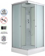 Душевая кабина Avacan CK2080 AVA 80x80 стандарт, стекла матовые, профиль хром Душевая кабина Avacan CK2080 AVA 80x80 стандарт, стекла матовые, профиль хром