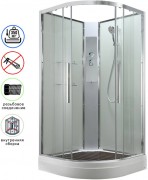 Душевая кабина Avacan EM2080NT AVA 80x80 без крыши, стекла прозрачные, профиль хром Душевая кабина Avacan EM2080NT AVA 80x80 без крыши, стекла прозрачные, профиль хром