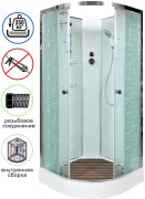 Душевая кабина Avacan EM2011N AVA 110x110 без крыши, стекла с узором, профиль хром Душевая кабина Avacan EM2011N AVA 110x110 без крыши, стекла с узором, профиль хром