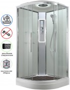 Душевая кабина Avacan EM2080LEDT AVA 80x80 LED, стекла прозрачные, профиль хром Душевая кабина Avacan EM2080LEDT AVA 80x80 LED, стекла прозрачные, профиль хром