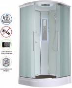 Душевая кабина Avacan EM2080LED AVA 80x80 LED, стекла матовые, профиль хром Душевая кабина Avacan EM2080LED AVA 80x80 LED, стекла матовые, профиль хром