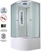 Душевая кабина Avacan D5090LED AVA 90x90 LED, стекла матовые, профиль хром Душевая кабина Avacan D5090LED AVA 90x90 LED, стекла матовые, профиль хром