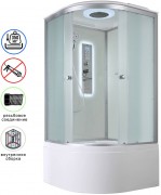 Душевая кабина Avacan D5080LED AVA 80x80 LED, стекла матовые, профиль хром Душевая кабина Avacan D5080LED AVA 80x80 LED, стекла матовые, профиль хром