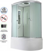 Душевая кабина Avacan D5012LLED AVA 120x80 левая, LED, стекла матовые, профиль хром Душевая кабина Avacan D5012LLED AVA 120x80 левая, LED, стекла матовые, профиль хром