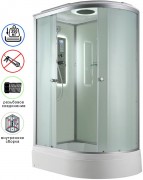 Душевая кабина Avacan D3012LLED AVA 120x80 левая, LED, стекла матовые, профиль хром Душевая кабина Avacan D3012LLED AVA 120x80 левая, LED, стекла матовые, профиль хром