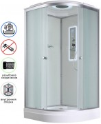 Душевая кабина Avacan D2010LED AVA 100x100 LED, стекла матовые, профиль хром Душевая кабина Avacan D2010LED AVA 100x100 LED, стекла матовые, профиль хром