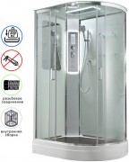 Душевая кабина Avacan A2812LLED AVA 120x80 левая, LED, стекла прозрачные, профиль хром Душевая кабина Avacan A2812LLED AVA 120x80 левая, LED, стекла прозрачные, профиль хром