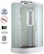 Душевая кабина Avacan EM2811RLED AVA 110x80 правая, LED, стекла матовые, профиль хром Душевая кабина Avacan EM2811RLED AVA 110x80 правая, LED, стекла матовые, профиль хром