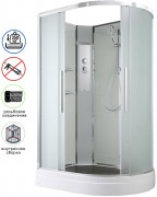 Душевая кабина Avacan EM2811LN AVA 110x80 левая, без крыши, стекла матовые, профиль хром Душевая кабина Avacan EM2811LN AVA 110x80 левая, без крыши, стекла матовые, профиль хром