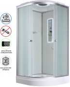 Душевая кабина Avacan D2080LED AVA 80x80 LED, стекла матовые, профиль хром Душевая кабина Avacan D2080LED AVA 80x80 LED, стекла матовые, профиль хром