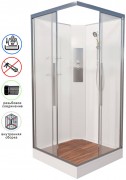 Душевая кабина Avacan K2090N AVA 90x90 без крыши, стекла прозрачные, профиль хром Душевая кабина Avacan K2090N AVA 90x90 без крыши, стекла прозрачные, профиль хром