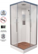 Душевая кабина Avacan K2010 AVA 100x100 стандарт, стекла прозрачные, профиль хром Душевая кабина Avacan K2010 AVA 100x100 стандарт, стекла прозрачные, профиль хром