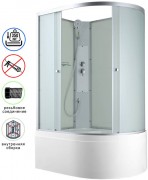 Душевая кабина Avacan C5012LN AVA 120x80 без крыши, левая, стекла матовые, профиль хром Душевая кабина Avacan C5012LN AVA 120x80 без крыши, левая, стекла матовые, профиль хром