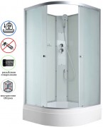 Душевая кабина Avacan C3090 N AVA 90x90 без крыши, стекла матовые, профиль хром Душевая кабина Avacan C3090 N AVA 90x90 без крыши, стекла матовые, профиль хром