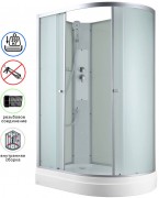 Душевая кабина Avacan C2012L N AVA 120x80 без крыши, левая, стекла матовые, профиль хром Душевая кабина Avacan C2012L N AVA 120x80 без крыши, левая, стекла матовые, профиль хром