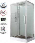 Душевая кабина Avacan Z2912 AVA 120x90 стекла прозрачные, профиль хром Душевая кабина Avacan Z2912 AVA 120x90 стекла прозрачные, профиль хром