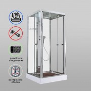Душевая кабина Avacan Z1912MT AVA 120x90 стекла прозрачные, профиль хром Душевая кабина Avacan Z1912MT AVA 120x90 стекла прозрачные, профиль хром