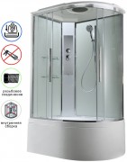 Душевая кабина Avacan EM5912LT AVA 120x90 левая, стандарт, стекла прозрачные, профиль хром Душевая кабина Avacan EM5912LT AVA 120x90 левая, стандарт, стекла прозрачные, профиль хром