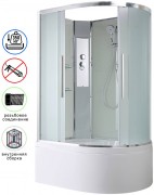 Душевая кабина Avacan EM5812LN AVA 120x80 левая, без крыши, стекла матовые, профиль хром Душевая кабина Avacan EM5812LN AVA 120x80 левая, без крыши, стекла матовые, профиль хром