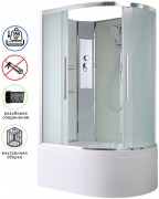Душевая кабина Avacan EM5811LN AVA 110x80 левая, без крыши, стекла матовые, профиль хром Душевая кабина Avacan EM5811LN AVA 110x80 левая, без крыши, стекла матовые, профиль хром