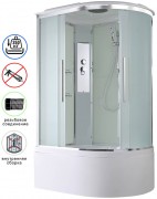 Душевая кабина Avacan EM5811L AVA 110x80 левая, стандарт, стекла матовые, профиль хром Душевая кабина Avacan EM5811L AVA 110x80 левая, стандарт, стекла матовые, профиль хром