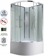 Душевая кабина Avacan EM5011NT AVA 110x110 без крыши, стекла прозрачные, профиль хром Душевая кабина Avacan EM5011NT AVA 110x110 без крыши, стекла прозрачные, профиль хром