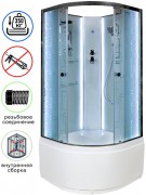 Душевая кабина Avacan EM5011NLED AVA 110x110 б/к, LED, стекла с узором, профиль хром Душевая кабина Avacan EM5011NLED AVA 110x110 б/к, LED, стекла с узором, профиль хром