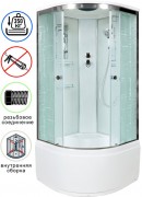 Душевая кабина Avacan EM5011 AVA 110x110 стандарт, стекла с узором, профиль хром Душевая кабина Avacan EM5011 AVA 110x110 стандарт, стекла с узором, профиль хром