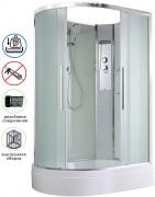 Душевая кабина Avacan EM3812RN AVA 120x80 правая, без крыши, стекла матовые, профиль хром Душевая кабина Avacan EM3812RN AVA 120x80 правая, без крыши, стекла матовые, профиль хром