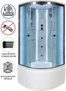 Душевая кабина Avacan EM5011LED+GM AVA 110x110 с LED и гидромассажем, стекла с узором, профиль хром Душевая кабина Avacan EM5011LED+GM AVA 110x110 с LED и гидромассажем, стекла с узором, профиль хром