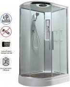 Душевая кабина Avacan EM2912RLEDT AVA 120x90 правая, LED, стекла прозрачные, профиль хром Душевая кабина Avacan EM2912RLEDT AVA 120x90 правая, LED, стекла прозрачные, профиль хром