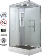 Душевая кабина Avacan K2810LED AVA 100x80 LED, стекла прозрачные, профиль хром Душевая кабина Avacan K2810LED AVA 100x80 LED, стекла прозрачные, профиль хром