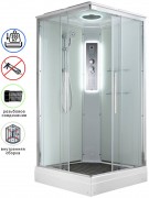 Душевая кабина Avacan K2090LED AVA 90x90 LED, стекла прозрачные, профиль хром Душевая кабина Avacan K2090LED AVA 90x90 LED, стекла прозрачные, профиль хром