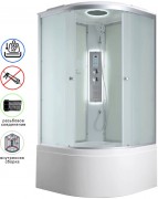 Душевая кабина Avacan C5090LED AVA 90x90 LED, стекла матовые, профиль хром Душевая кабина Avacan C5090LED AVA 90x90 LED, стекла матовые, профиль хром