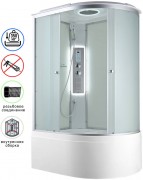 Душевая кабина Avacan C5012LLED AVA 120x80 LED, левая, стекла матовые, профиль хром Душевая кабина Avacan C5012LLED AVA 120x80 LED, левая, стекла матовые, профиль хром