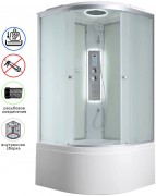 Душевая кабина Avacan C5010LED AVA 100x100 LED, стекла матовые, профиль хром Душевая кабина Avacan C5010LED AVA 100x100 LED, стекла матовые, профиль хром