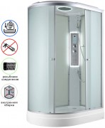 Душевая кабина Avacan C2012R LED AVA 120x80 LED, правая, стекла матовые, профиль хром Душевая кабина Avacan C2012R LED AVA 120x80 LED, правая, стекла матовые, профиль хром
